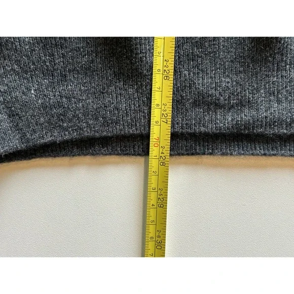 Naadam Mens 100% Cashmere V Neck Pullover Smoke Gray NWT XL
